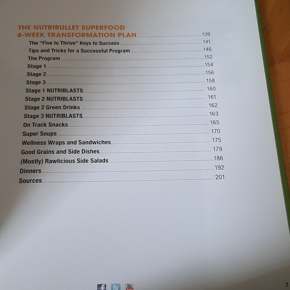 Nwot, hardcover Nutribullet healing foods book - Picture 4 of 11